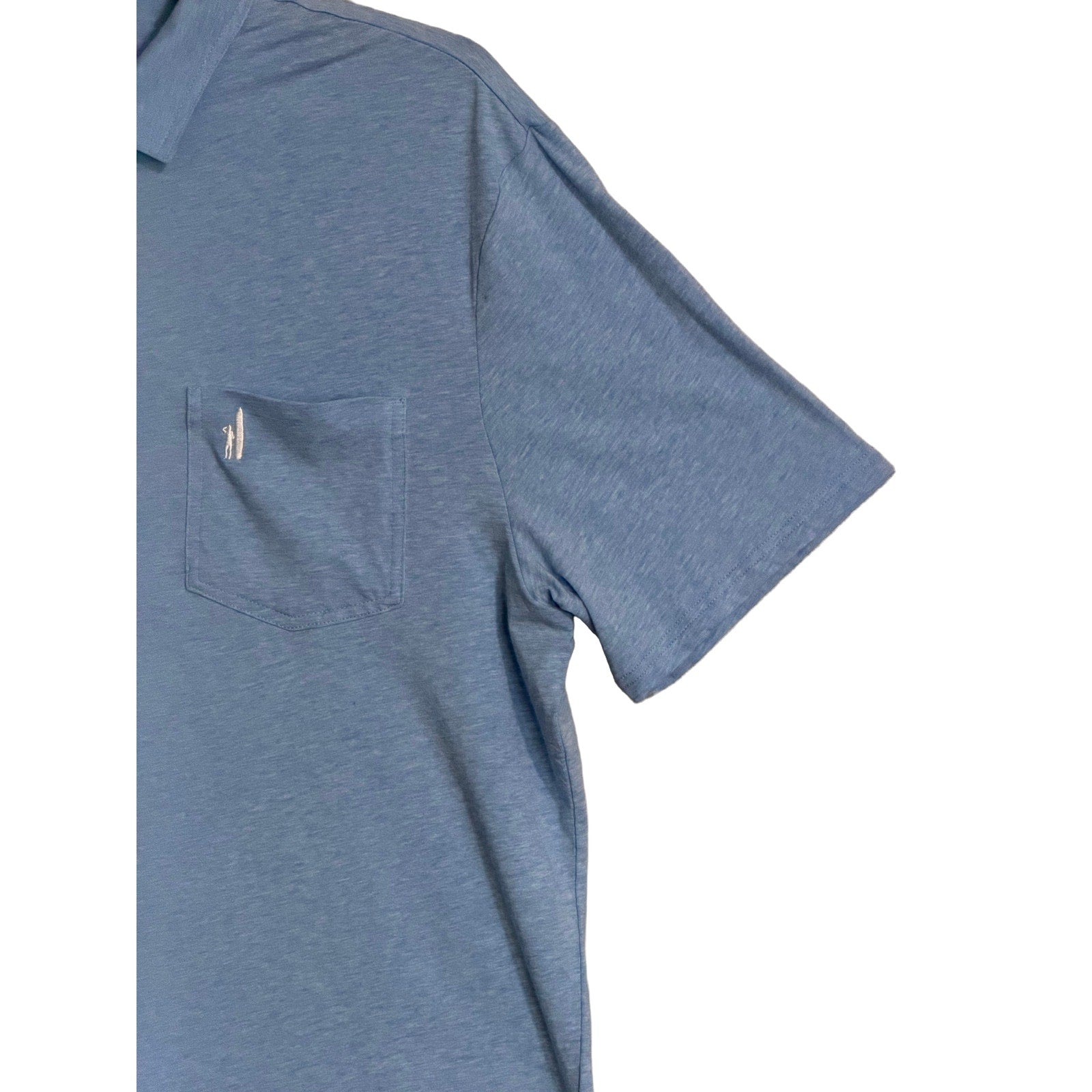 Johnnie-O Polo Shirt Men's XXL Short Sleeve Stretch Fabric Blue Heather