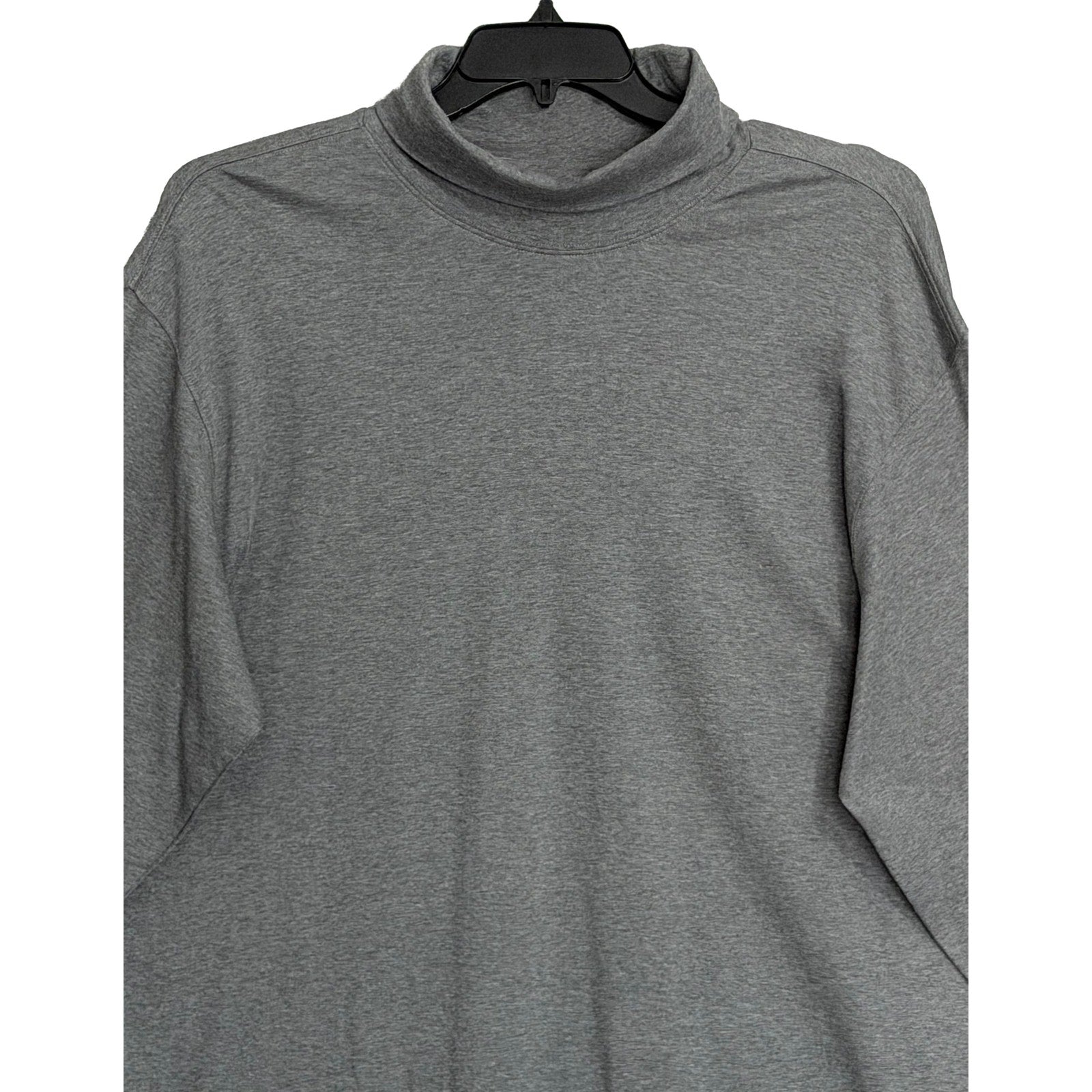 Daniel Cremieux Turtleneck Shirt Signature Solid Interlock Men's XL Grey