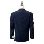 Tayion Suit Jacket Men's 44 Regular Acountour Peak Lapel Navy Blue
