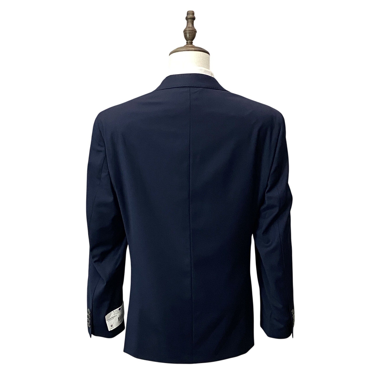 Tayion Suit Jacket Men's 44 Regular Acountour Peak Lapel Navy Blue