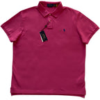 Polo Ralph Lauren Shirt Men's XL Custom Slim Fit Polo Shirt Short Slv Pink