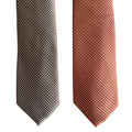 Perry Ellis Portfolio Men's Ties Lot of 2 Bartolle Mini in Brown and Rust