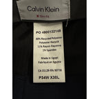Calvin Klein Dress Pant Men's 34"x30" Slim Fit Flat Front Stretch Navy Blue