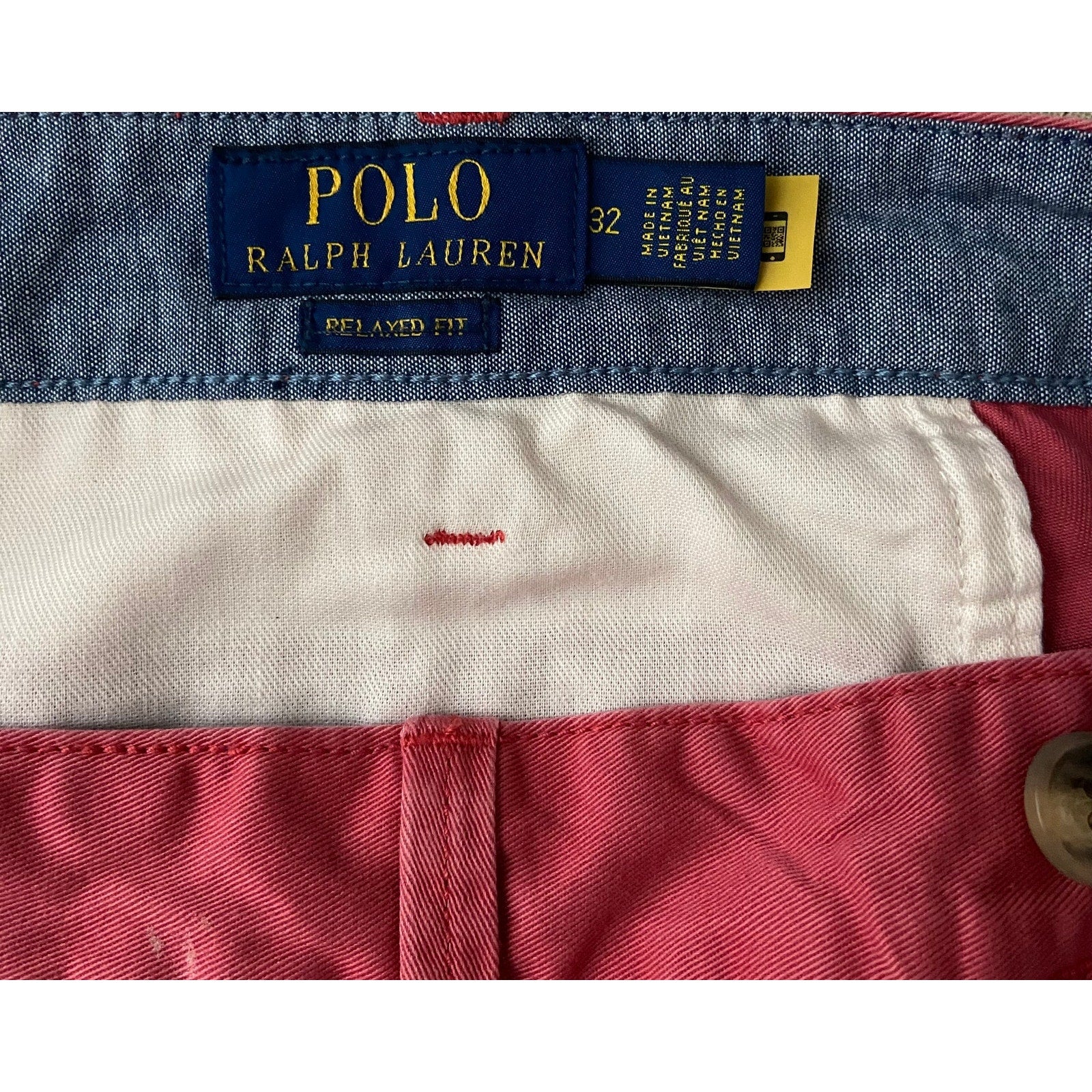 Polo Ralph Lauren Shorts Men's 32W Relaxed Fit Cotton Nantucket Red