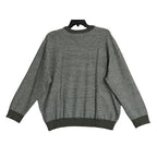 Perry Ellis Sweater Men's XLT Big & Tall Yarn Herringbone Crew Neck Gray NWT