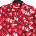 Tommy Bahama Baseball "The Bahama Coast" Men's Large Shirt Cincinnati Reds