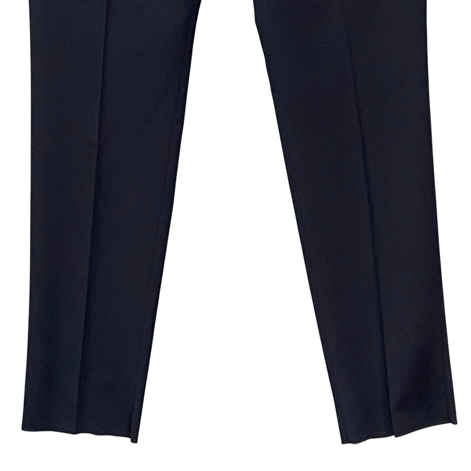 Armani Exchange Pants Men's 42W Pant Flat Front Raw Hem Stretch Wool Black