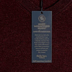 Hart Schaffner Marx Sweater Men's 3XB Big & Tall V-Neck Merino Wool Merlot NWT