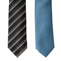 Alfani Tie Lot of 2 Classic Width Length Blue Fendley Mini Plum Earl Stripe