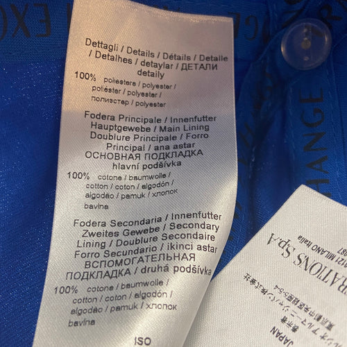 Armani Exchange Icon Logo Baseball Cap Blue w/Black Lettering One Size