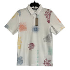 Travis Mathew Shirt Men's Small "Passport Polo" Lightweight Stretch White