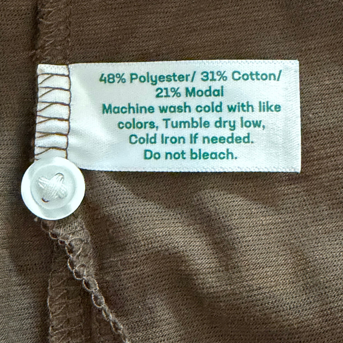 Criquet Polo Shirt Men's XL Long Sleeve Moisture Wicking Quick Dry Single Malt
