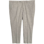 Nautica Ceylon Dress Pant Men's 46x30 Flat Front Active Stretch Light Grey