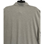 Criquet Polo Shirt Men's XXL Stretch Short Sleeve Grey Micro-Stripe