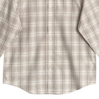 Alfani Dress Shirt Men's XXL Button-Up Shirt Light Brown Window Pane Cotton