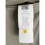 Armani Exchange Pants Men's 32W Dress Pant Raw Hem Wool Taupe Heather