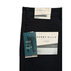 Perry Ellis Portfolio Pants Men's 32"x30" Slim Fit Dress Pant Dark Sapphire