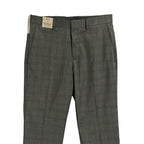 Kenneth Cole Dress Pants Men's 32"x29" Stretch Slim Fit Heather Gray Plaid