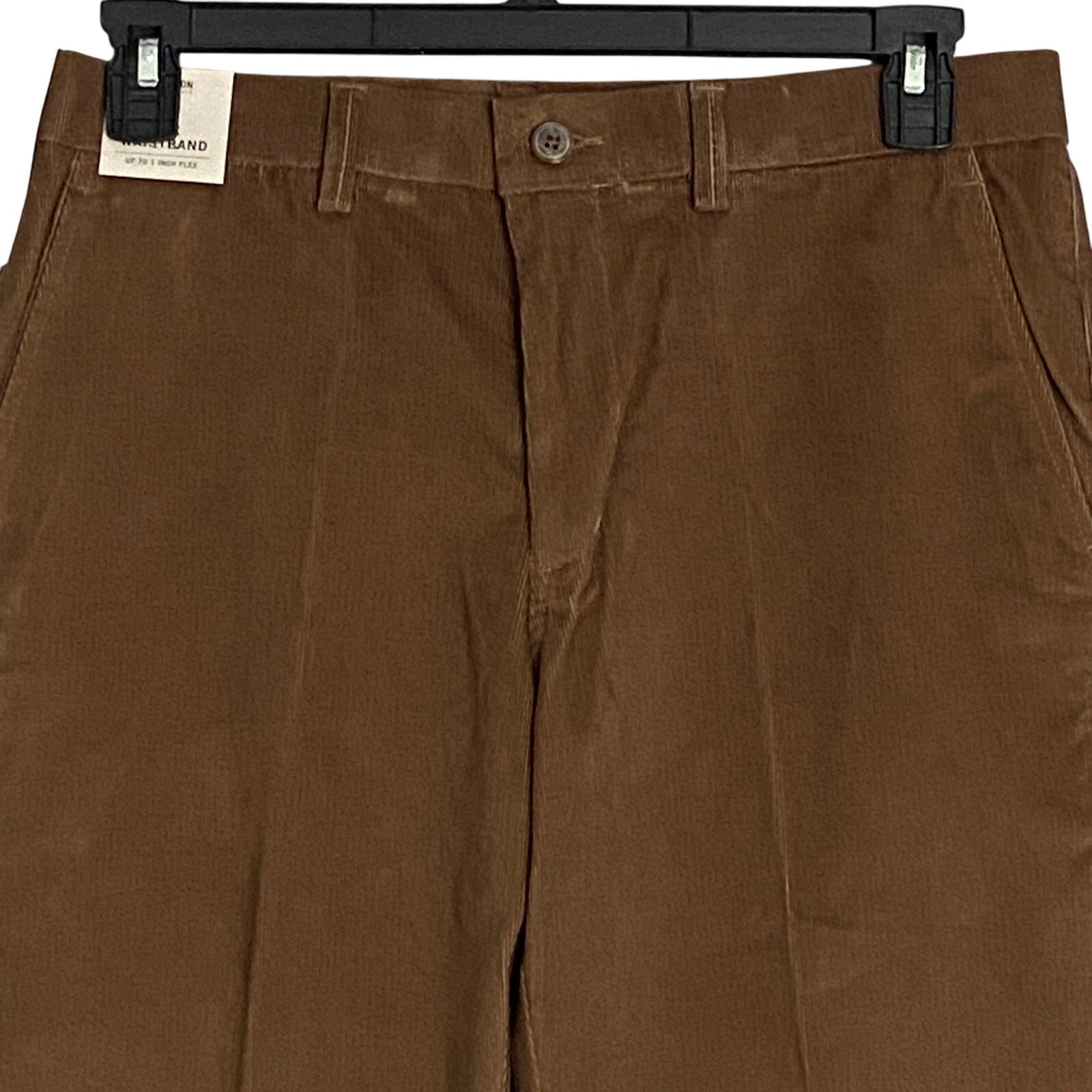 Kenneth Cole Reaction Pants Men's 34x32 Pant Slim Fit Stretch Corduroy Camel
