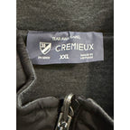 Daniel Cremieux Reversible Vest Men's XXL Full Zip Mock Neck Black Grey