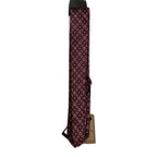 Boss Men's Slim 2.36" Tie 100% Silk Red Floral Print Made in Italy
