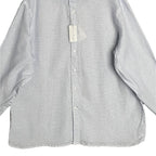 Daniel Cremieux Linen Shirt Men's XXL Signature Albini Fabrics Blue & White