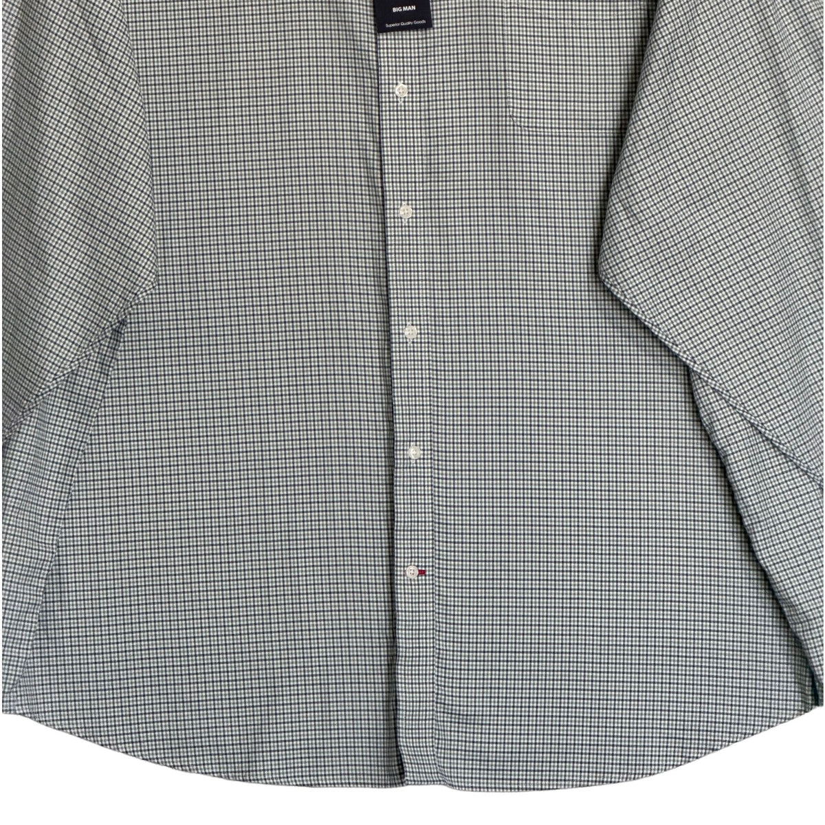 Daniel Cremieux Dress Shirt Men's 4XB Big & Tall Button-Down Stretch Check