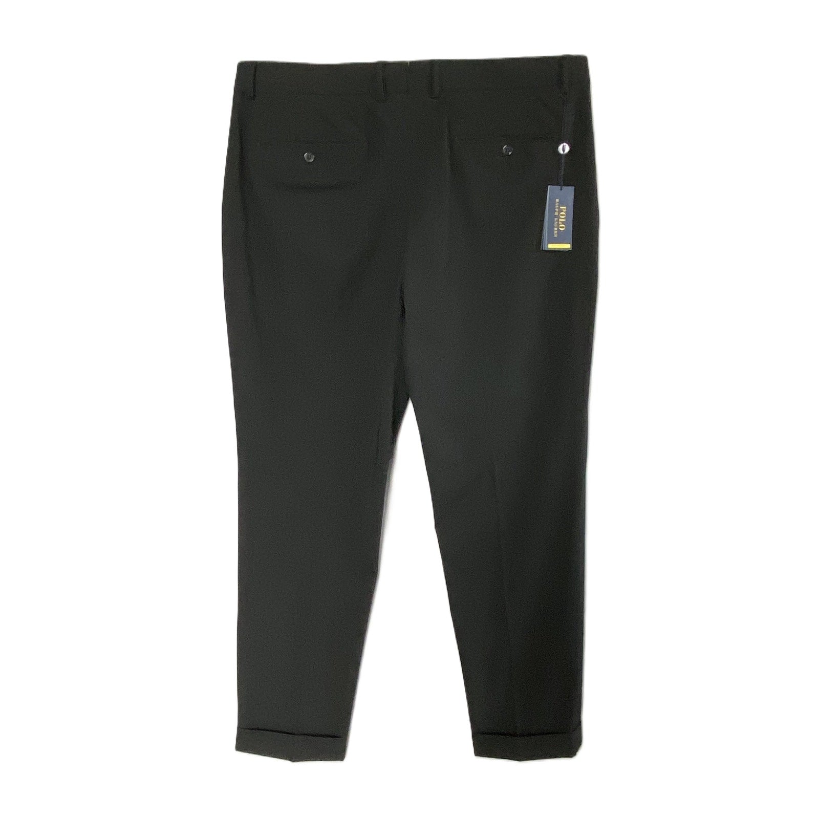 Polo Ralph Lauren Pant Men's 40"x32" Performance Suit Trouser Solid Black
