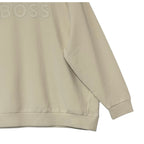Boss Salbo Pullover Sweatshirt Men's 4XL Big & Tall Crew Neck Open White
