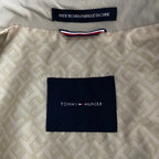 Tommy Hilfiger Men's 40 Short Double-Breasted Belted Trench Coat Beige