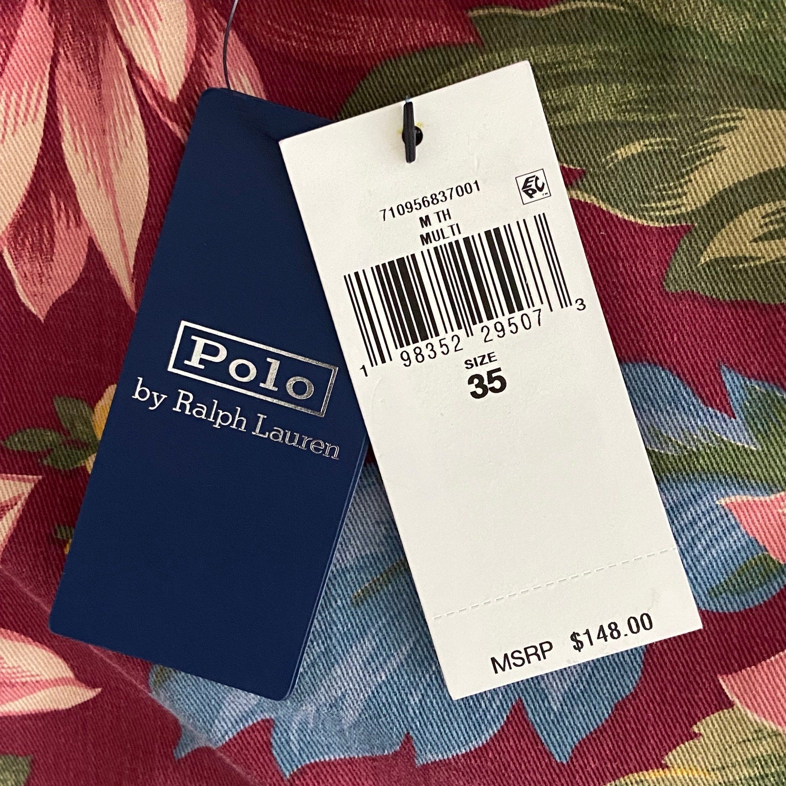 Polo Ralph Lauren Shorts Men's 35W 9-Inch Classic Fit Floral Twill Short