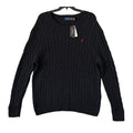 Polo Ralph Lauren Cable-Knit Sweater Men's 2XB Big & Tall Cotton Dark Blue