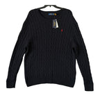 Polo Ralph Lauren Cable-Knit Sweater Men's 2XB Big & Tall Cotton Dark Blue