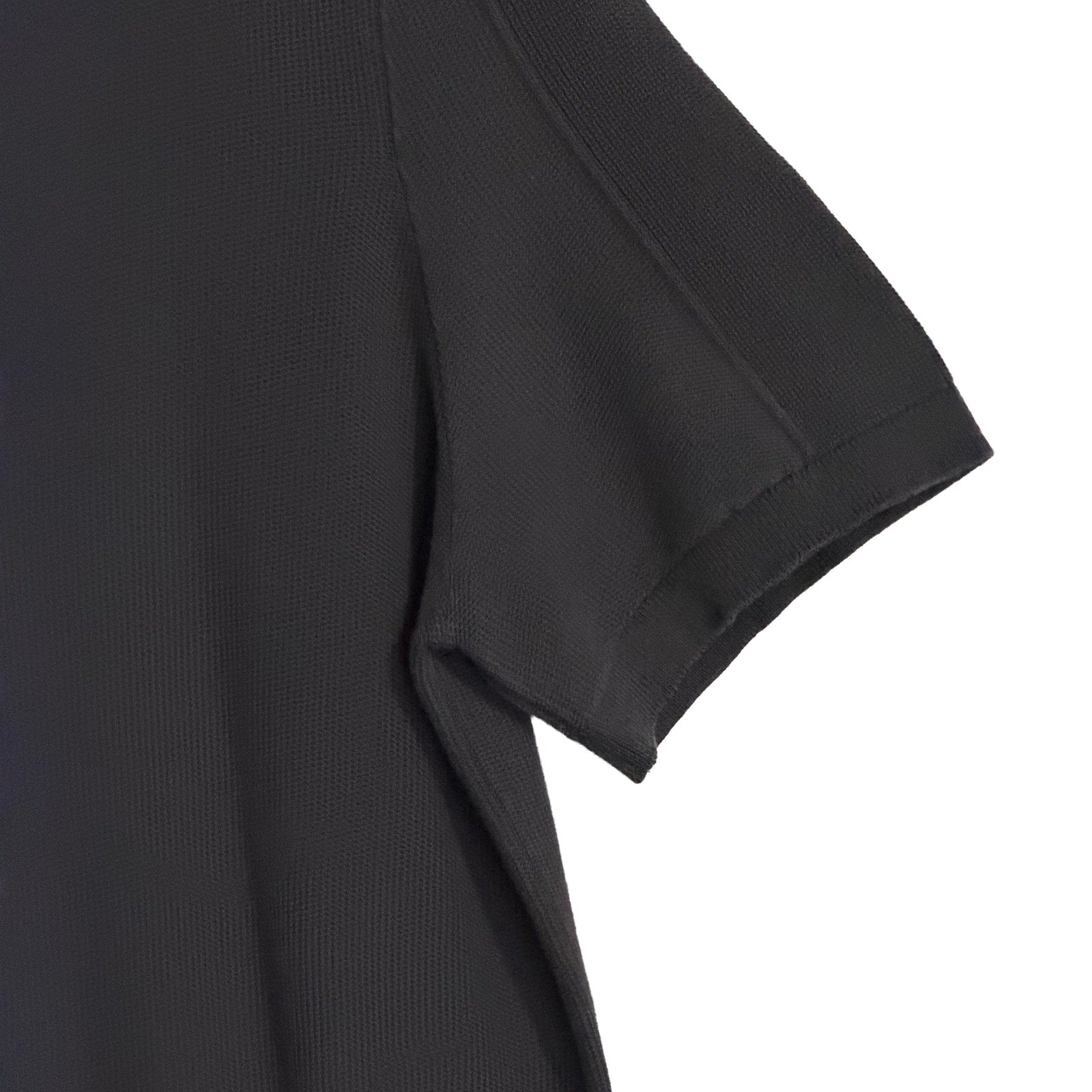 Michael Kors Polo Shirt Men's Large Short Sleeve Knit Cotton Black