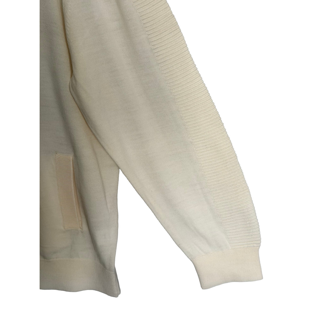 Murano Full-Zip Cardigan Sweater Men's XL "The Murano Show" Retro Look Cream
