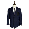 Sean John Suit Jacket Men's 36S Classic Fit Navy Blue Pinstripe