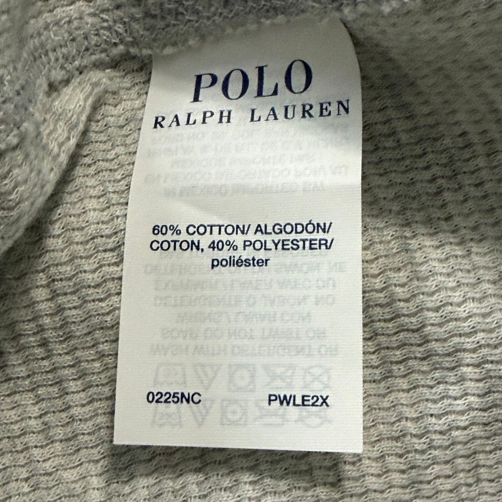 Polo Ralph Lauren Sleepwear Men's XXL Crew Neck Long Sleeve Knit Shirt Grey