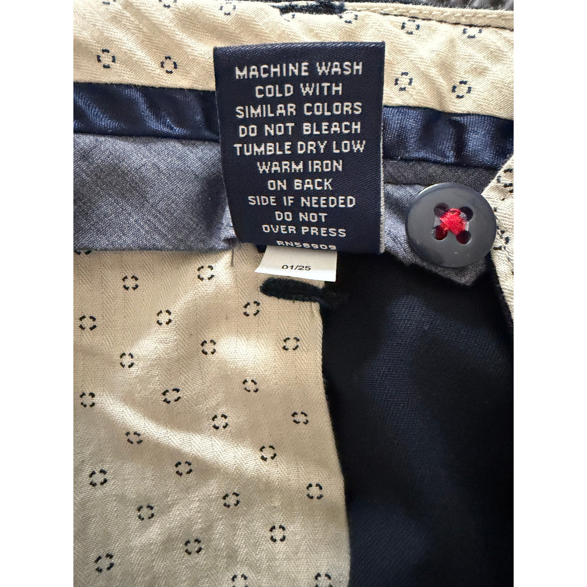 Daniel Cremieux Slim Fit Chino Men's 40"x30" Stretch Tapered Leg Navy