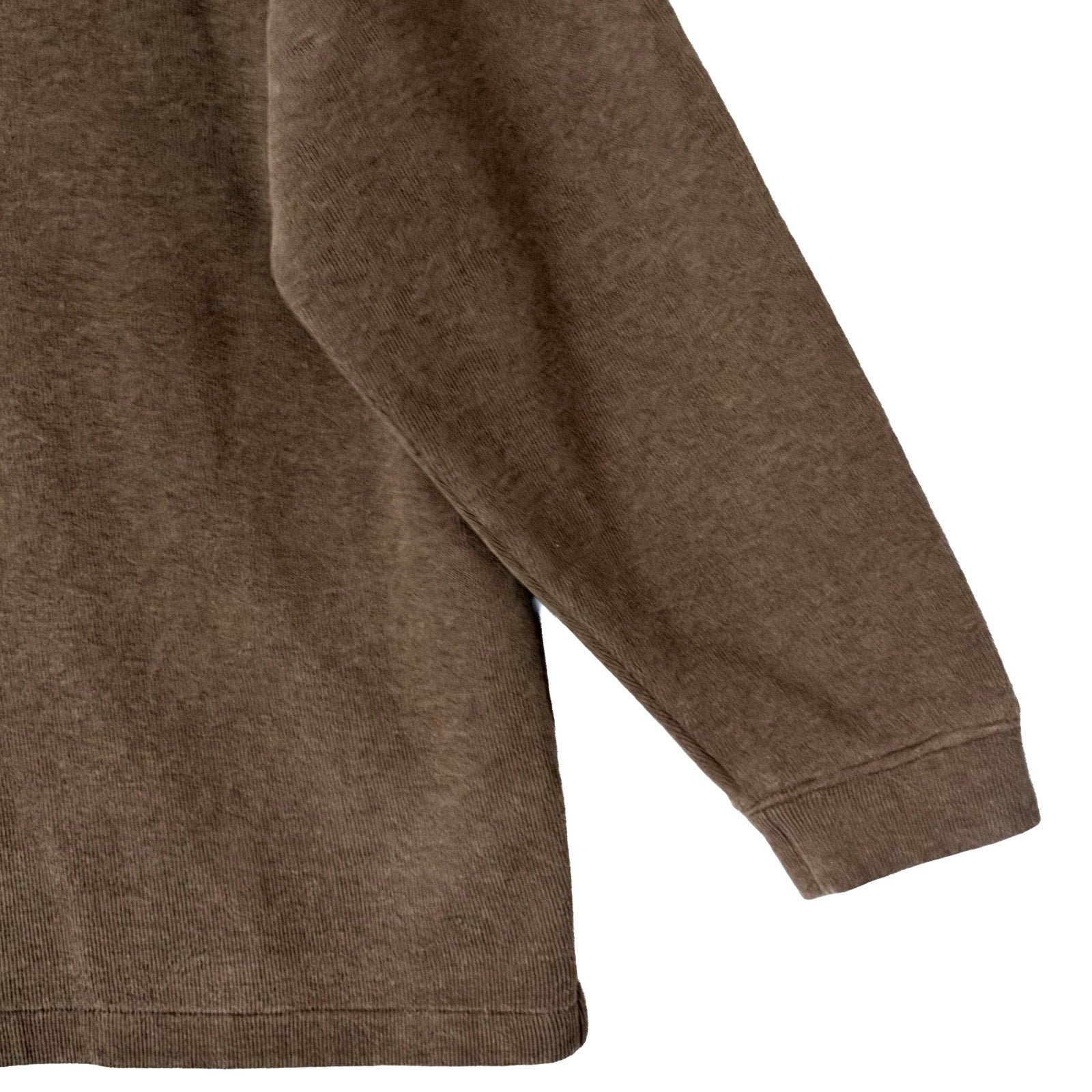 Polo Ralph Lauren Quarter-Zip Men's XXL Mock Neck Cotton Knit Pullover Brown