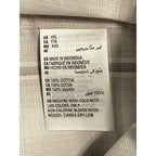 Alfani Dress Shirt Men's XXL Button-Up Shirt Light Brown Window Pane Cotton