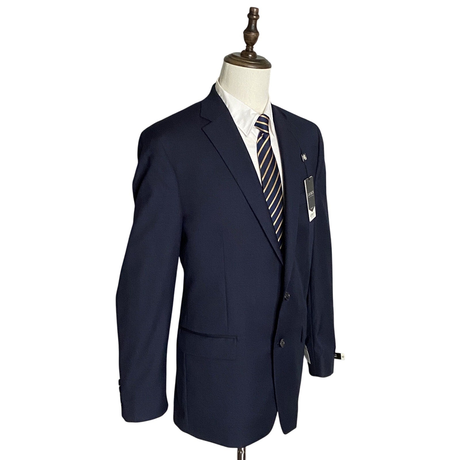 Lauren Ralph Lauren Men's 44L Classic Fit Ultraflex Suit Jacket Navy Blue