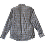 Johnnie-O Shirt Men's Small Long Sleeve Button Down Blue & Gray Plaid