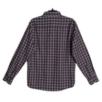 Visconti Black Casual Shirt Men's Small Italian Fabric Stretch Burgundy