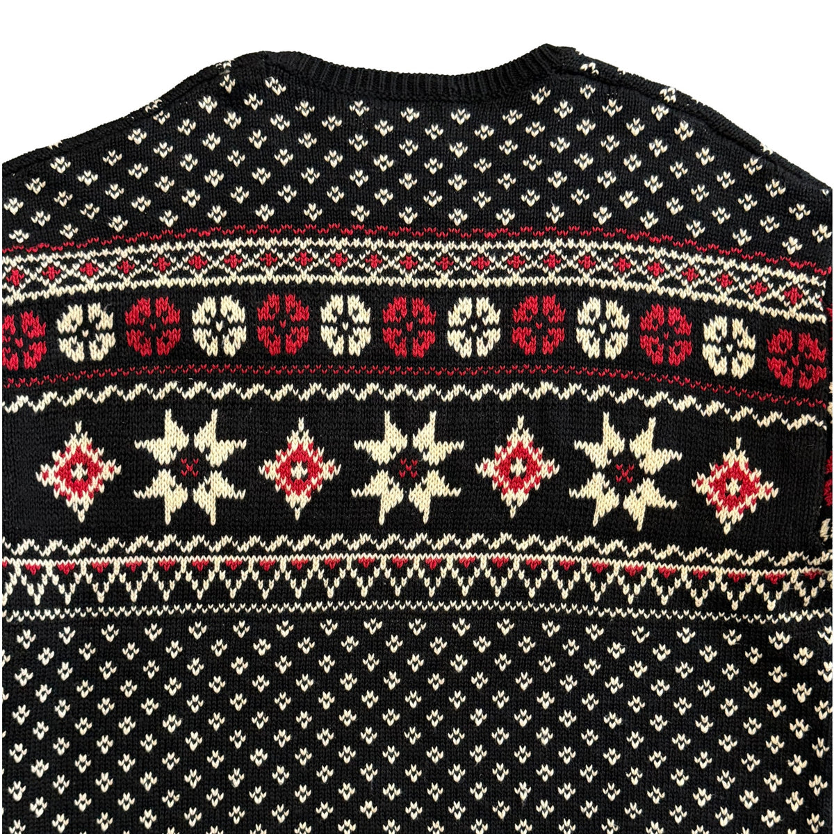 Polo Ralph Lauren Men's XXL Snowflake Cotton Cashmere Sweater Black