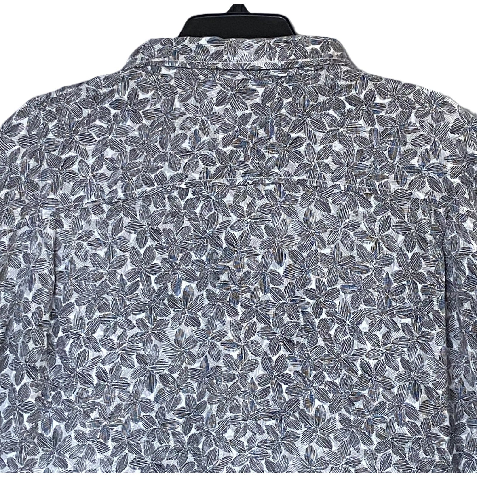 Tommy Bahama Shirt Men's 2XLT Big & Tall "Veracruz Cay" Sand Dollar Black