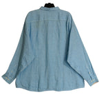 Tommy Bahama Linen Shirt Men's 4XLT Long Sleeve Paradise Breezer Blue