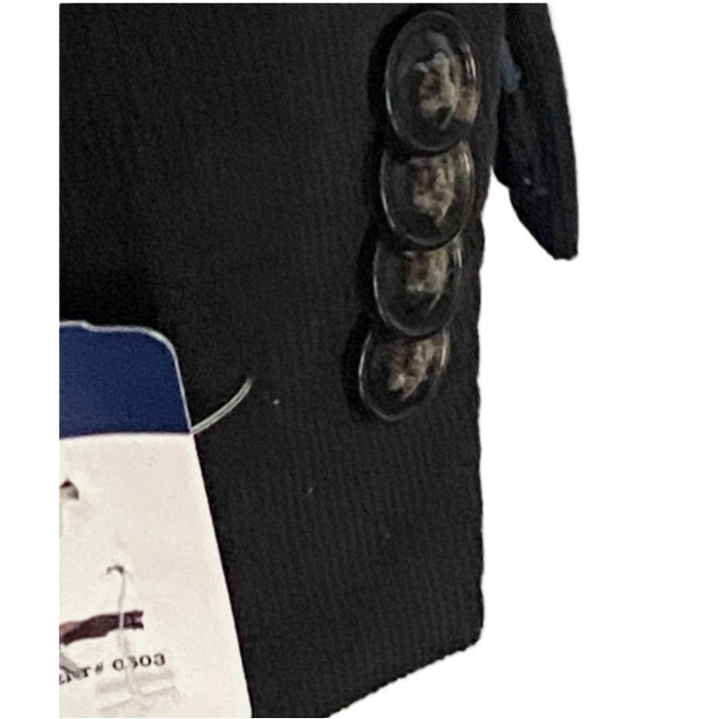 Tommy Hilfiger Men's 38R THFlex Sport Coat Black Corduroy Cotton Stretch