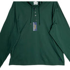 Polo Ralph Lauren Hoodie Men's Large T-Shirt Hoodie Button Drawstring Green