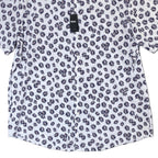 Boss Shirt Men's 4XL Big & Tall Short Sleeve Slim Fit Shirt Blue Floral