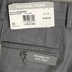 Michael Kors Suit Pant Men's 30"x30" Modern Fit Stretch Fabric Light Grey NEW